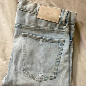 Skinny fit, light blue denim